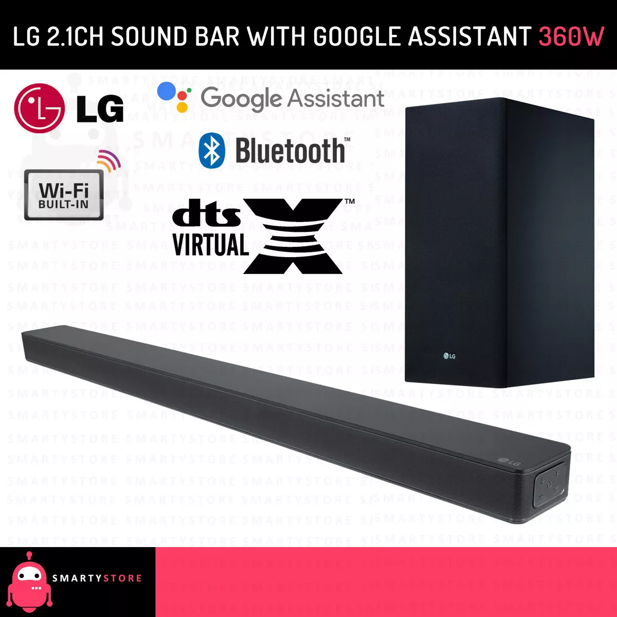 dialekt Fremmedgørelse Inca Empire LG SK6Y 2.1CH Sound Bar Bluetooth WIFI Google Assistant Chromecast DTS 360W  | eBay