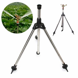 Stativ Edelstahl+Rasensprenger Impulsregner Kreisregner Gartensprenger Sprinkler