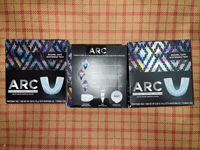 Lot of 3 ARC Whitening Tray, Gel & Storage Case New Sealed Box  Exp 10/2022