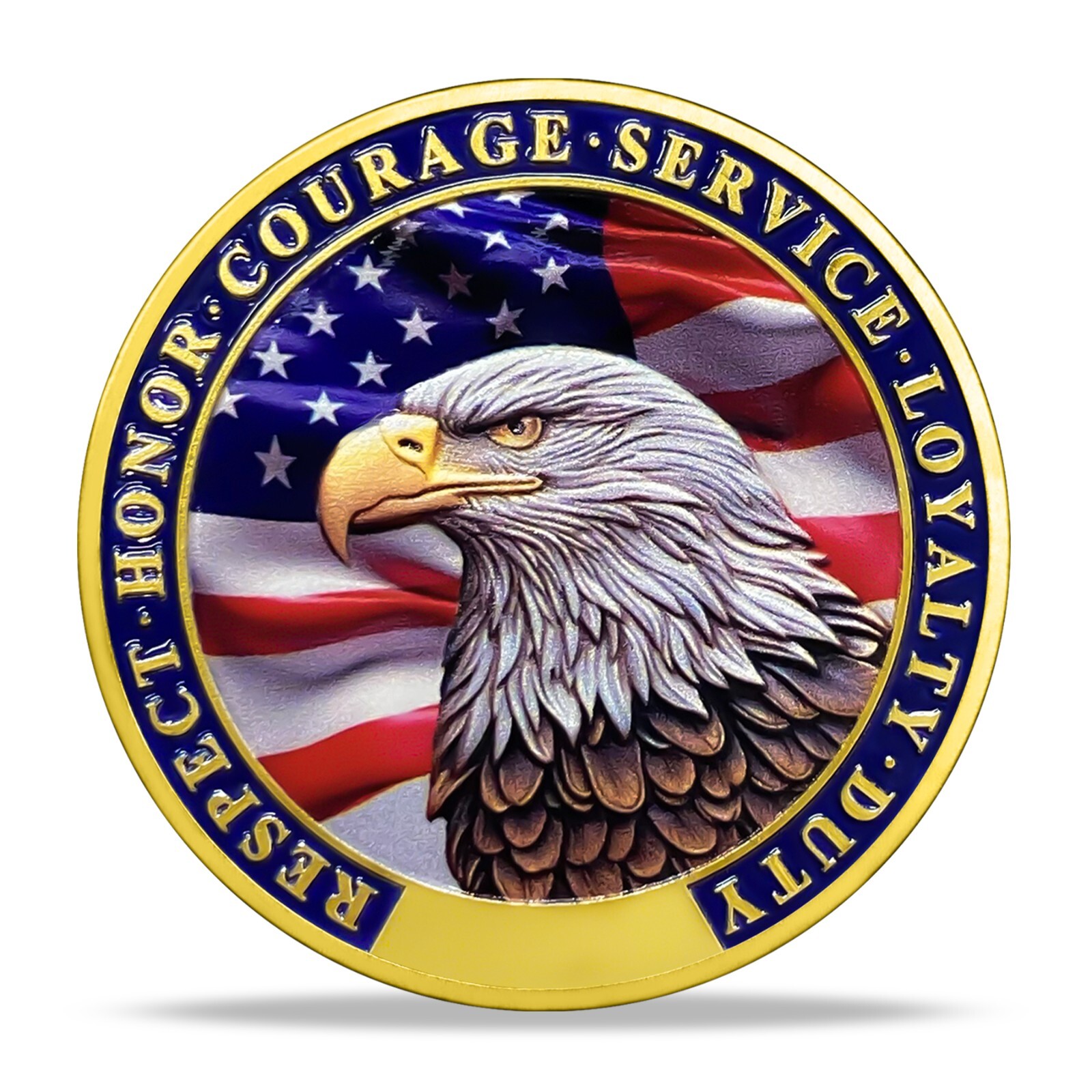 Patriotic Veterans Appreciation Challenge Coin-Perfect Gift for Military Service