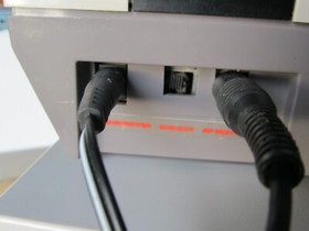 NES CONSOLE & RF SWITCH, MODEL NO. NES-001 - TESTED - CONSOLE ONLY - READ BELOW-