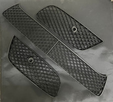 12-18 Bentley Gtgtcs V8 Front Bumper Lower Intake Grille 3pcsset Black