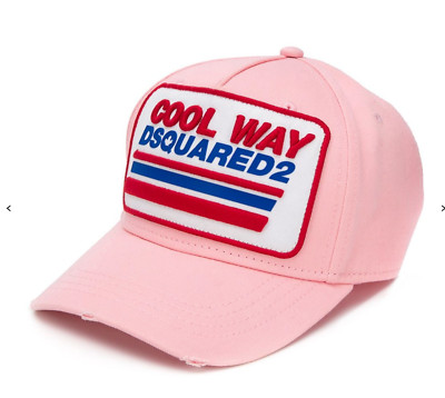DSQUARED2 COOL WAY EMBROIDERED LOGO KAPPE BASEBALLKAPPE HAT BASEBALL CAP HUT  