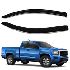 For 2015-2022 Chevy Colorado GMC Canyon Window Visor Rain Guards Wind Deflector 