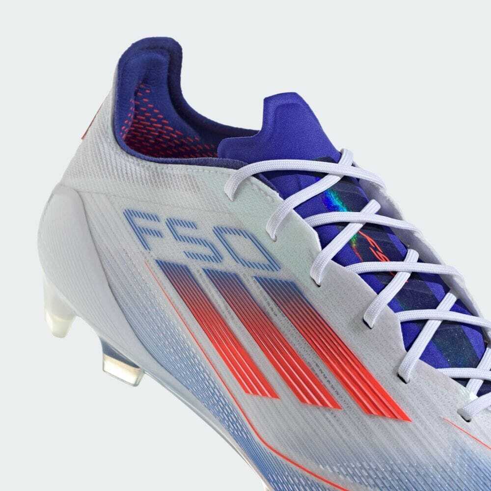 Adidas Soccer Cleats F50 ELITE FG White Red Blue IF8818 US6 Adidas Soccer Cleats F50 ELITE FG White Red Blue IF8818 US6