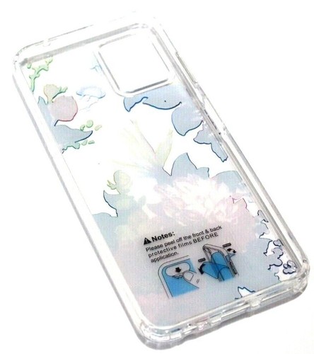 For Boost Mobile Celero 5G 2023 - Hard Rubber Thin Floral Protective Case Cover - Picture 37 of 38