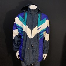 Adidas Originals Rain Coat Jacket Vintage 90s Retro Sportswear Multicolor Medium