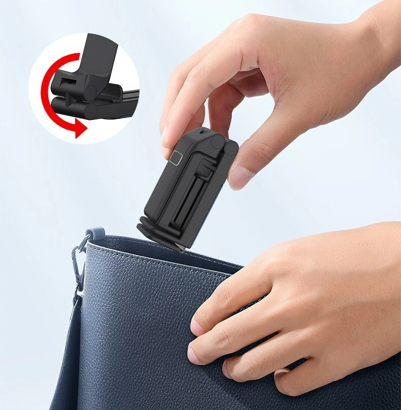 Manos Libres Multiescenario Abrazadera Portátil Plegable Teléfono Móvil Soporte de Escritorio Foto 2 de 4