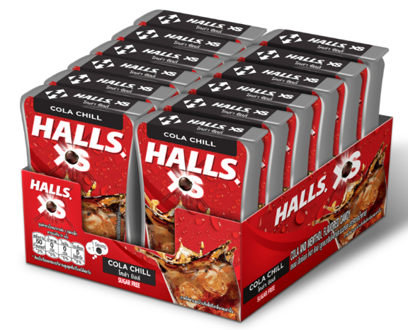 Candy Halls XS Coca Cola Chill Menthol Flavour Sugar Free New 12.6
