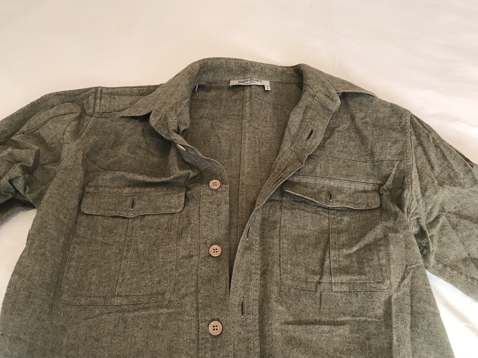 SAINT LAURENT • camicia ysl grigia xl camicia