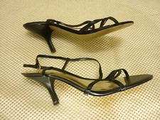 Nine West Women's Shoes Heels Sz 9 1/2 M Black Ankle Strap