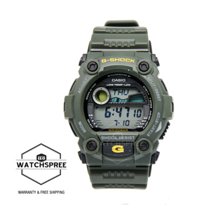 Casio G-Shock Toughness G-7900 Series Green Resin Band Watch G7900