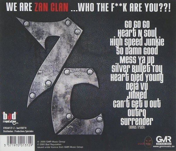ZAN CLAN We Are Zan Clan... Who The F**K Are You??! CD +1 SHOTGUN MESSIAH 2005 Foto 2 de 3