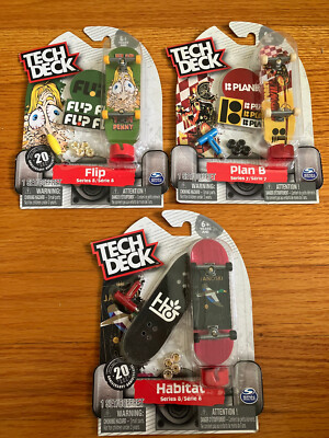 Tech Deck Lot of 3: Flip, Habitat, Plan B Series 7/8 Brand New Spinmaster
