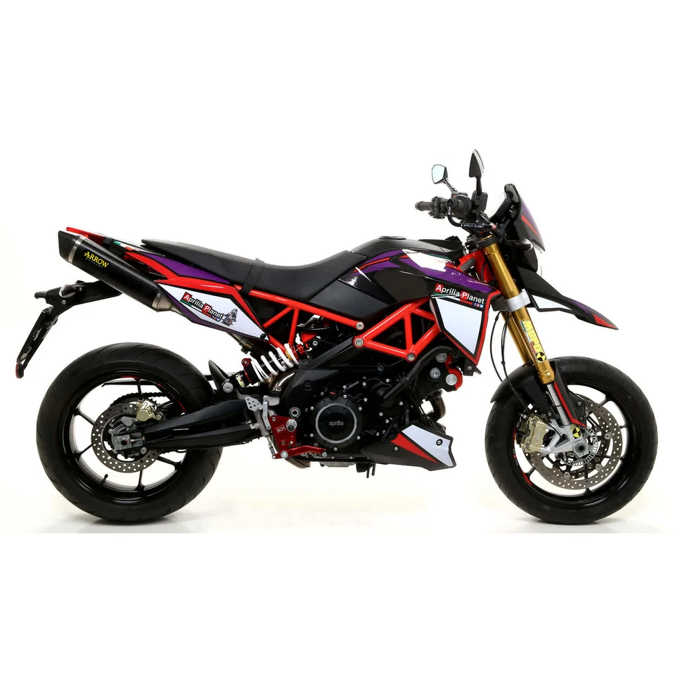 Marmitte ARROW slip-on thunder nero per APRILIA 900 DORSODURO 2017-2019 Foto 2 de 4