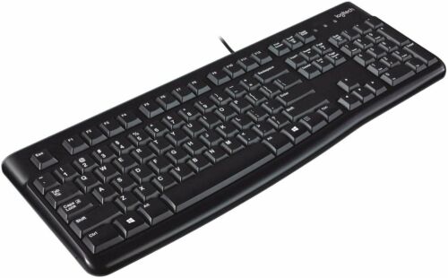 Logitech K120 Ergonomic Desktop USB Wired Keyboard - Afbeelding 1 van 8