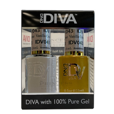 DND DUO DIVA GEL & LACQUER #43 - Vanilla Creme