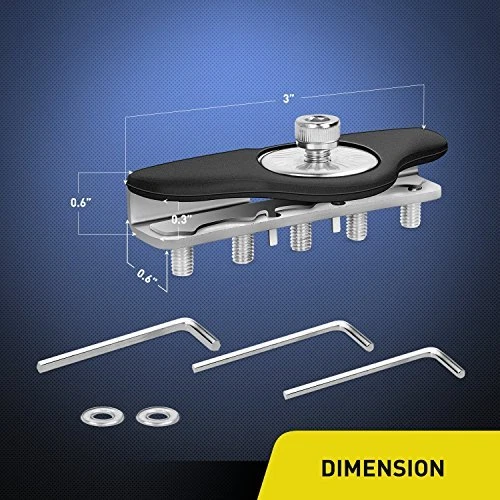 Barra de luz de trabajo LED Nilight 2 piezas sin perforación soportes de acero inoxidable soporte de abrazadera Foto 2 de 4