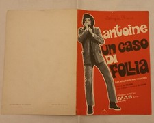 (d) SPARTITO MUSICALE ANTOINE  "UN CASO DI FOLLIA" testo di HERBERT PAGANI