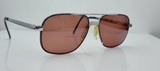 Vintage Wolverine W002 Black Silver Pilot Metal Sunglasses Korea FRAMES ONLY