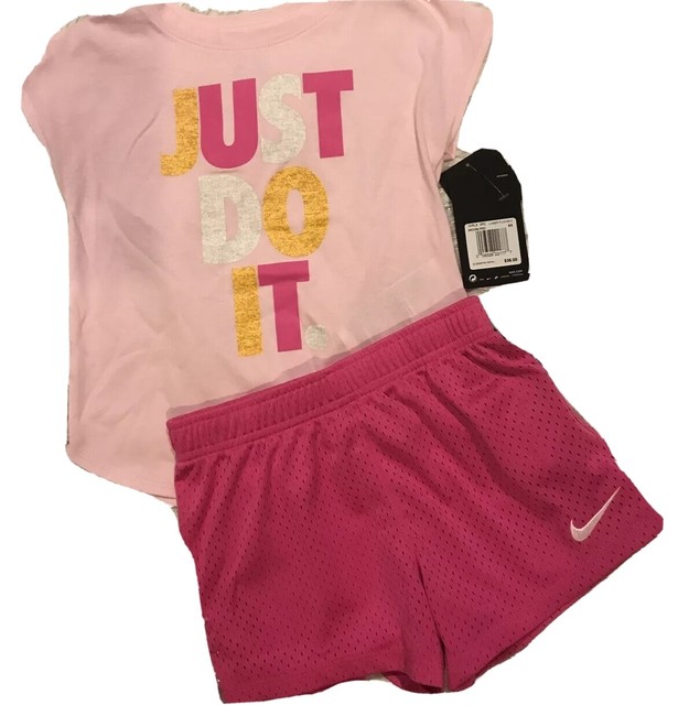 Girls NIKE Shirt & Short Set Matching Outfit Lot Size 6X Super Cute:) NWT, B53 | eBay