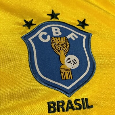Topper Brazilian National Soccer Team Jersey Yellow #10 Topper Brazilian National Soccer Team Jersey Yellow #10