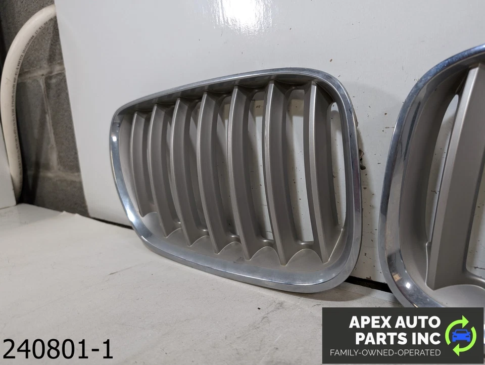 OEM 2005 BMW X5 4.4L FRONT LEFT & RIGHT SIDE UPPER BUMPER GRILLE Foto 4 de 4
