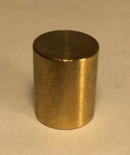New Short Drum Unfinished Brass Lamp Finial For Standard Harps, 5/8" ht. #BF369U