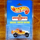 Hot Wheels Vintage Chuck E. Cheese Promo Jeep Trail Buster CJ-7 White Mal 1993