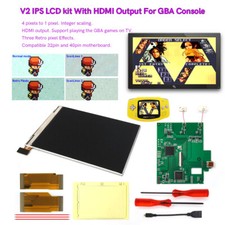 720P HDMI Retro Pixel GBA V2 IPS LCD Backlight LCD Screen For Game Boy Advance
