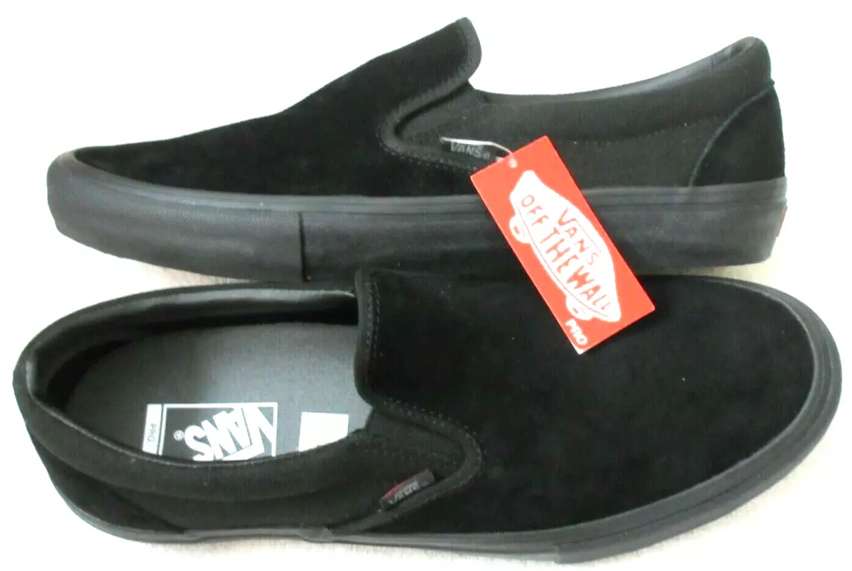 Vans pro blackout slip on hotsell