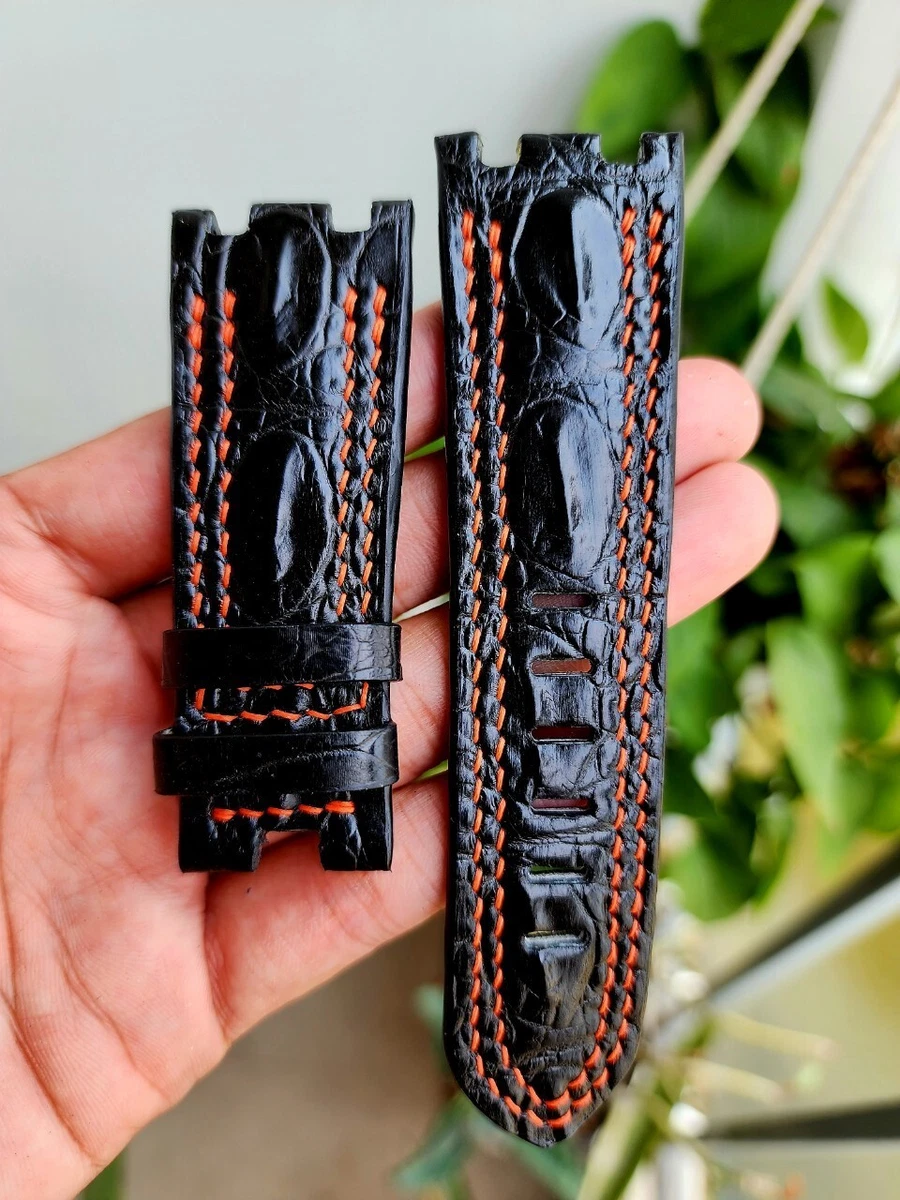 Black croc strap sales