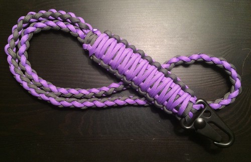 UNO (1) cordón Paracord + HK HOOK FOB 550 Cord USA Custom Colors! TJPARACORD - Imagen 4 de 8