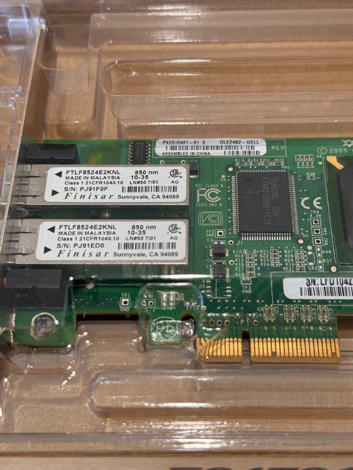 Dell QLogic QLE2462 Dual 0DH226 4Gb Fibre Channel HBA FH Bracket - Image 3 of 3