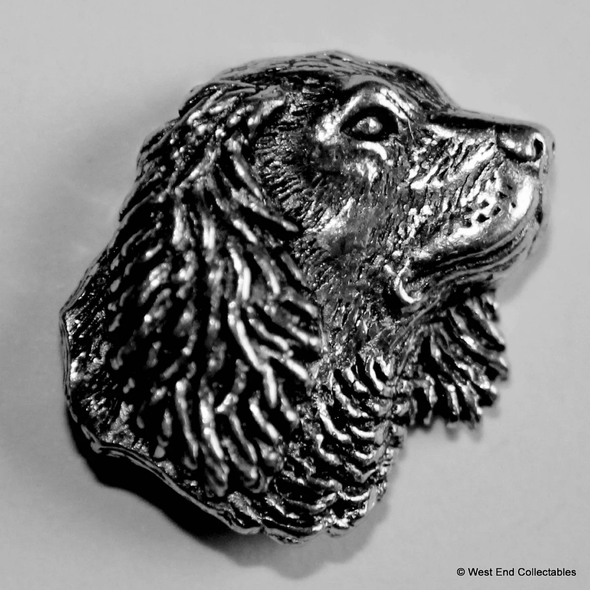 Cocker Spaniel Pewter Pin Brooch British Hand Crafted English