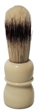 Vintage Shaving Brush 103 Rubberset Bristle White Cream Handle Great Cond HTF