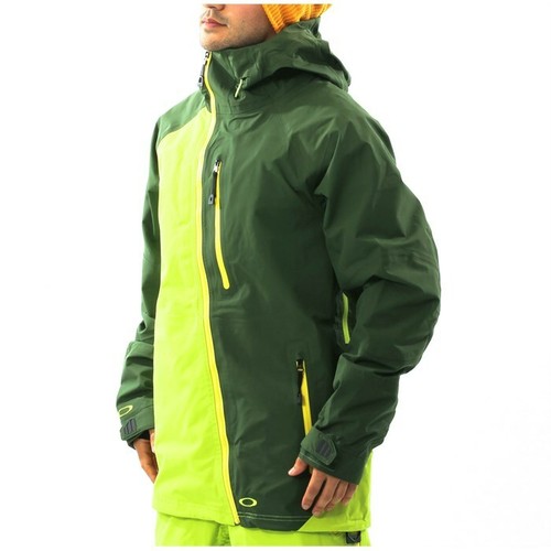 $500 NEW Oakley Primed 30K Waterproof Shell Jacket Ski Snowboard Men S Green - Picture 4 of 12