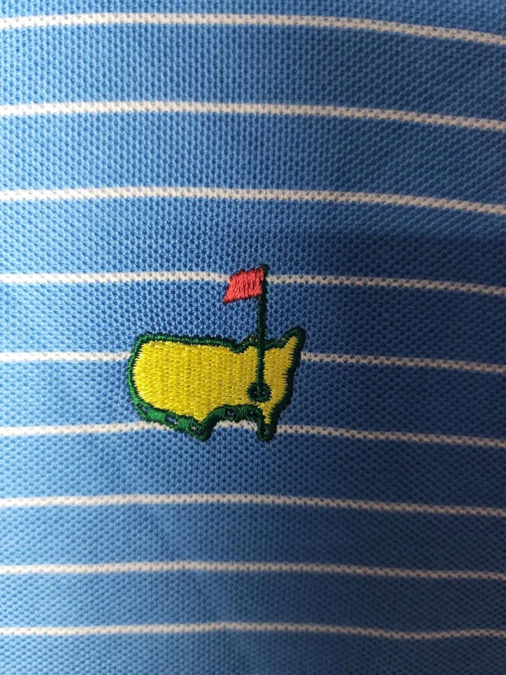 Camisa Polo Masters Collection Hombres M 60 s Dos Capas Mercerizada Tira Logo Foto 4 de 4