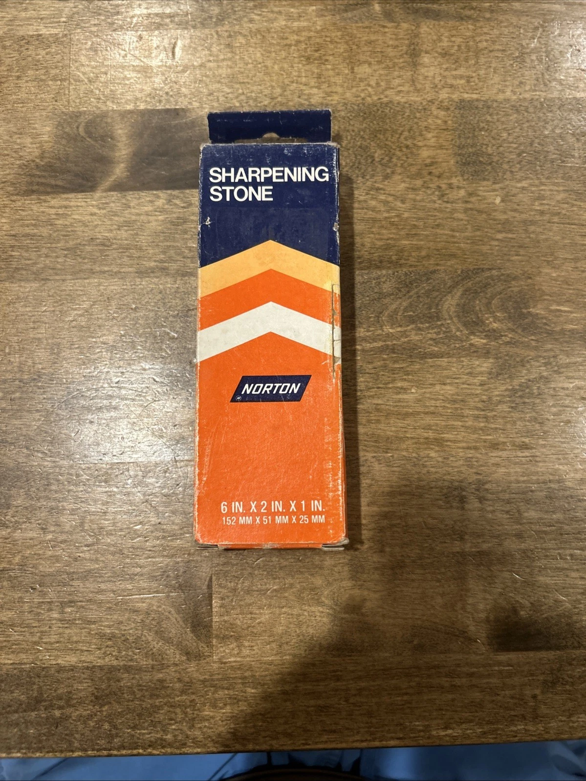 Norton Sharpening Stone 6” x 2” x 1” Knife Tool Sharpening Stone w/ Original Box
