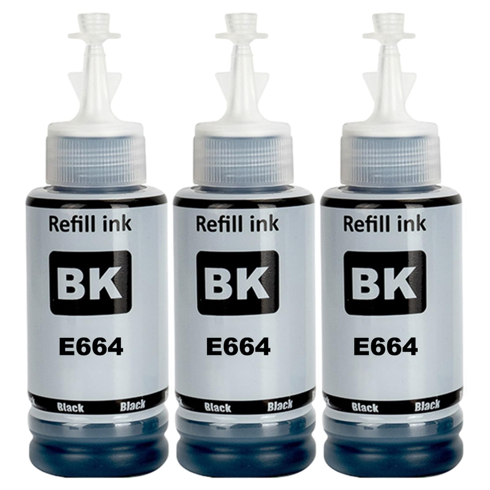 Encre compatible 664 pour recharge de réservoir EcoTank ET-2650 et ET-3600