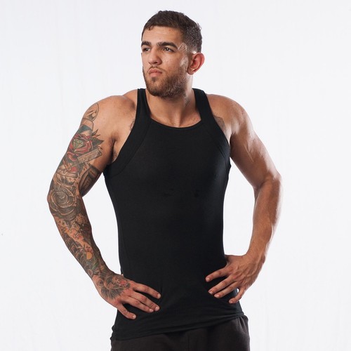 Men's G-Unit Style Tank Tops Square Cut Muscle Ribbed Underwear Shirts (XL, 6... - Picture 3 of 7