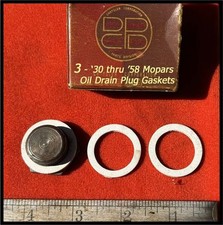 1930-1958 Mopar Oil Plug Gaskets Plymouth Dodge Chrysler 1940-1950 Desoto Truck