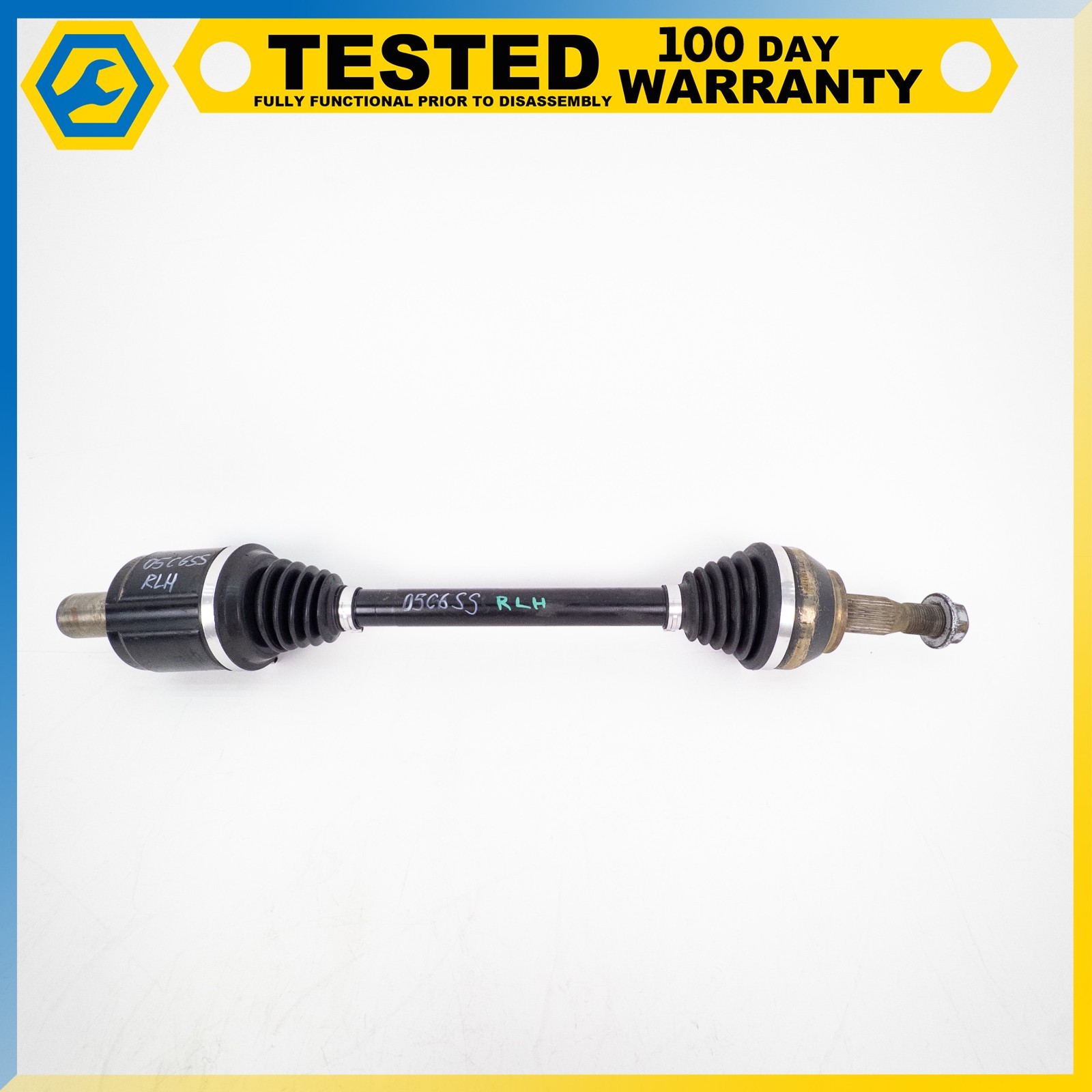 05-13 CHEVROLET CORVETTE C6 XLR REAR LEFT AXLE HALF SHAFT UNIVERSAL JOINT OEM