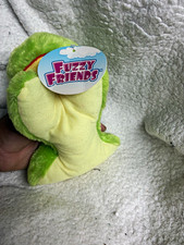 Fuzzy Friends Green/Yellow Frog Plush Stuffed Animal, Small 6-14in, 2023, 3 
