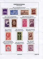 ROMANIA; 1954 early Pictorial issues fine used range of SETS on Album page