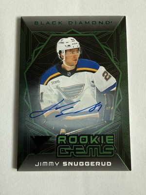 25-26 UD Black Diamond - Rookie Gems Signatures Jimmy Snuggerud #RGS-JS Green /5