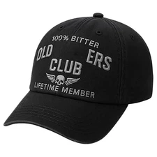 1x Old F*ckers Club-Baseball Cap Vintage Baseball Hat, Adjustable Funny Hat