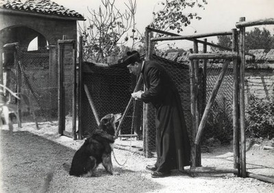 The French actor Fernandel in clerical garb in role of Don Camillo- Old Photo
