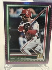 2025 Donruss Baseball SSP /99 Jimmy Rollins Base Pink Ice #83 Phillies