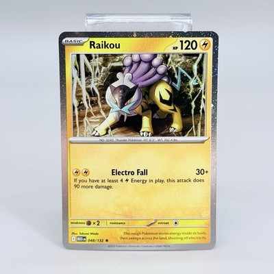 Pokémon Raikou 048/132 Rare Cosmos Holo Me01: Mega Evolution Card NM